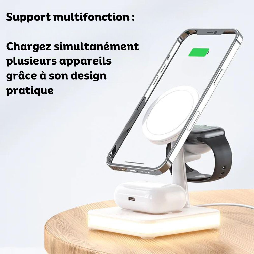 MagDock - Chargeur sans fil 3 en 1