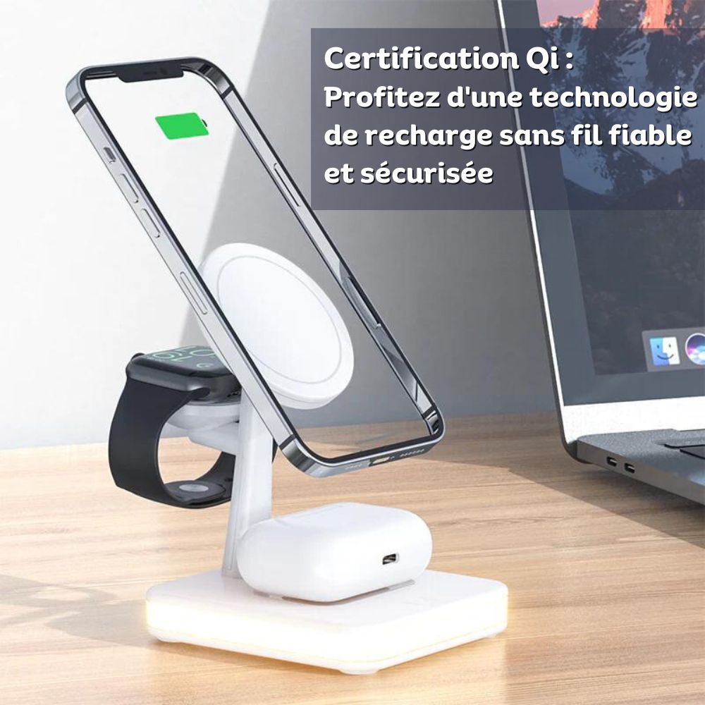 MagDock - Chargeur sans fil 3 en 1