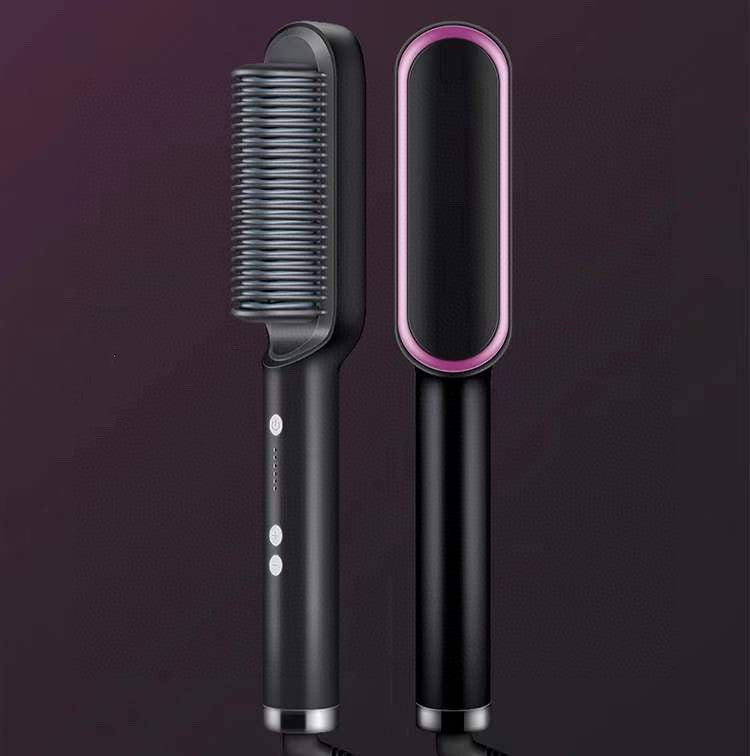 "GlamCurl Fusion": Dual-Use Electric Hair Brush.