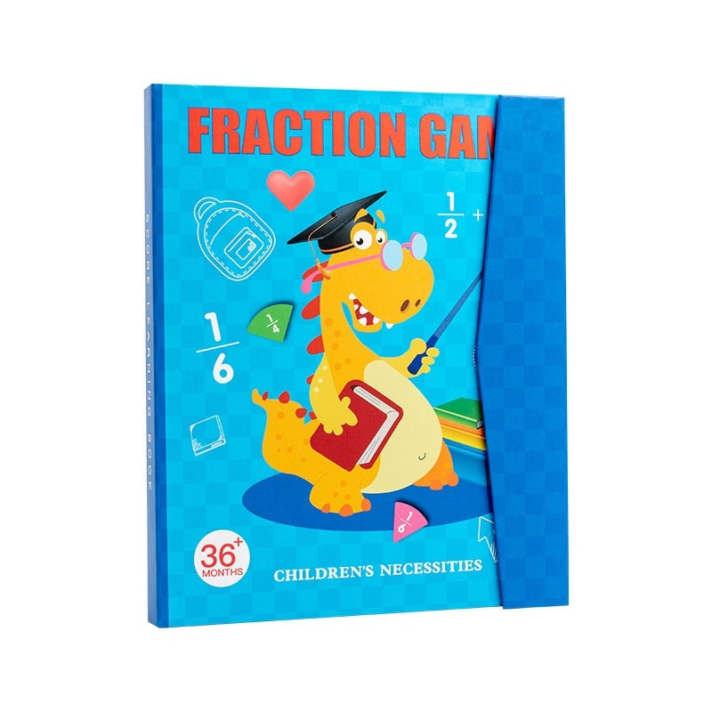 Montessori magnetic wooden fraction puzzle