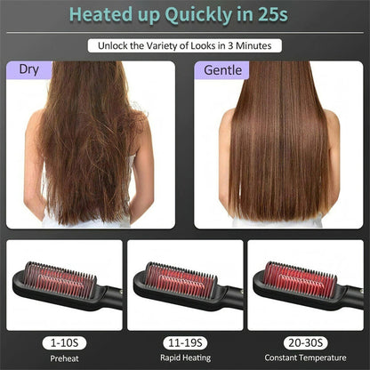 "GlamCurl Fusion": Dual-Use Electric Hair Brush.