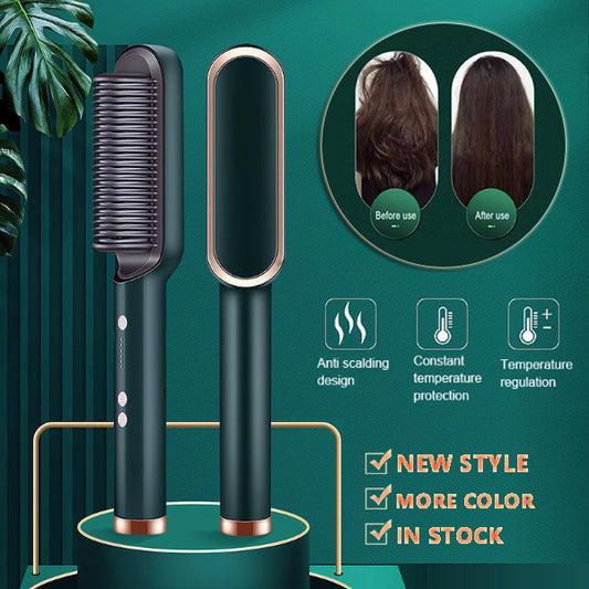 "GlamCurl Fusion": Dual-Use Electric Hair Brush.