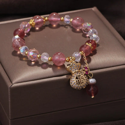 Crystal Strawberry Bracelet"