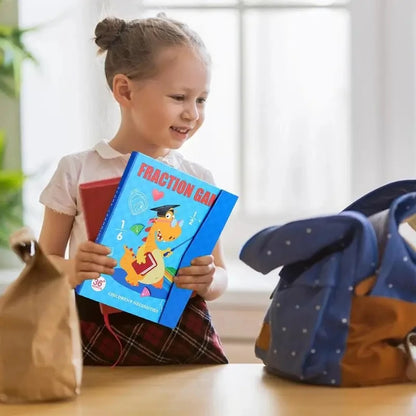 Montessori magnetic wooden fraction puzzle