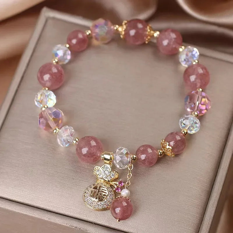 Crystal Strawberry Bracelet"