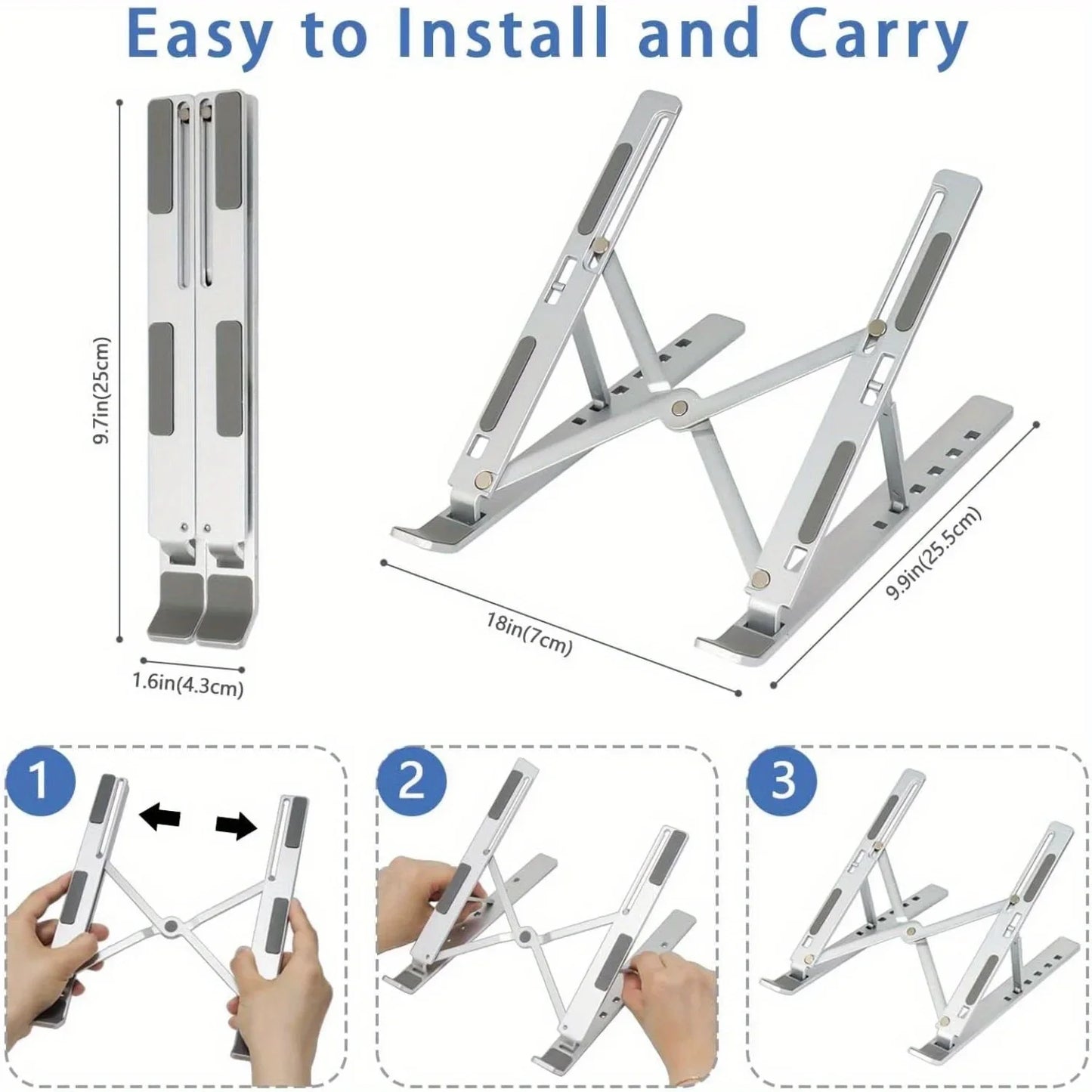 💎 ZenLift™ – Support Laptop Confort Total