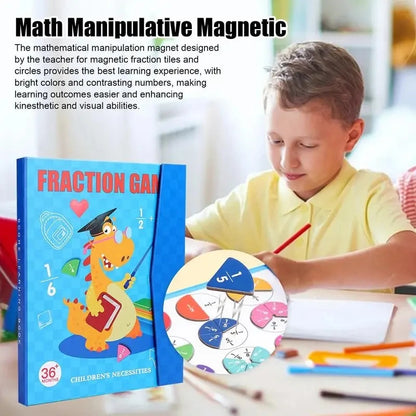 Montessori magnetic wooden fraction puzzle