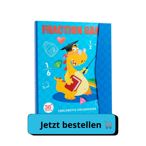 Montessori magnetic wooden fraction puzzle
