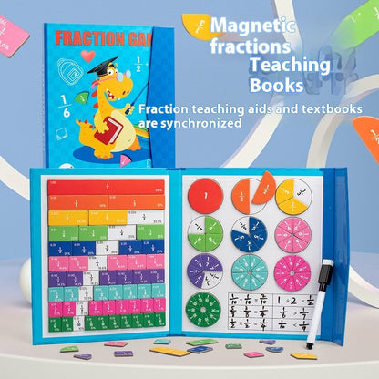 Montessori magnetic wooden fraction puzzle