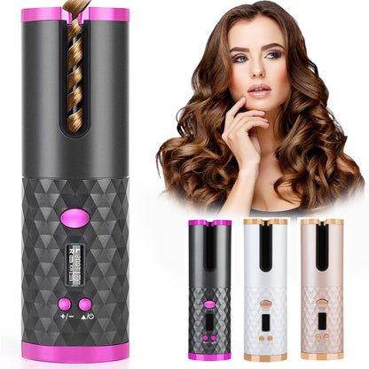 "LuxeCurl" Rechargeable Automatic Hair Curler